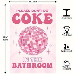 "Eye-Catching Pink ""Laugh Daily"" Metal Wall Sign - Waterproof Decor (12''x8'')